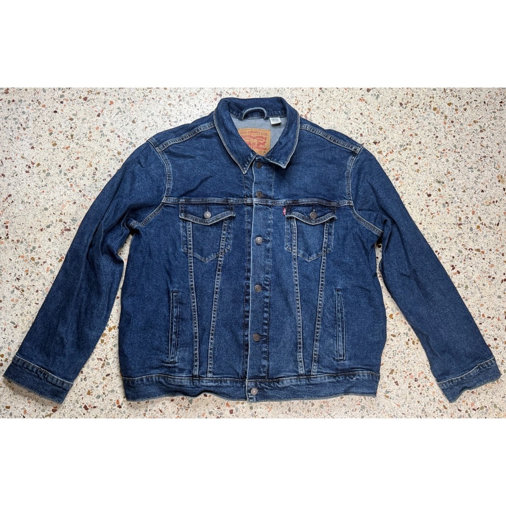 Levi's Men's Button Up Long Sleeve Denim Trucker Jacket Size XL‎